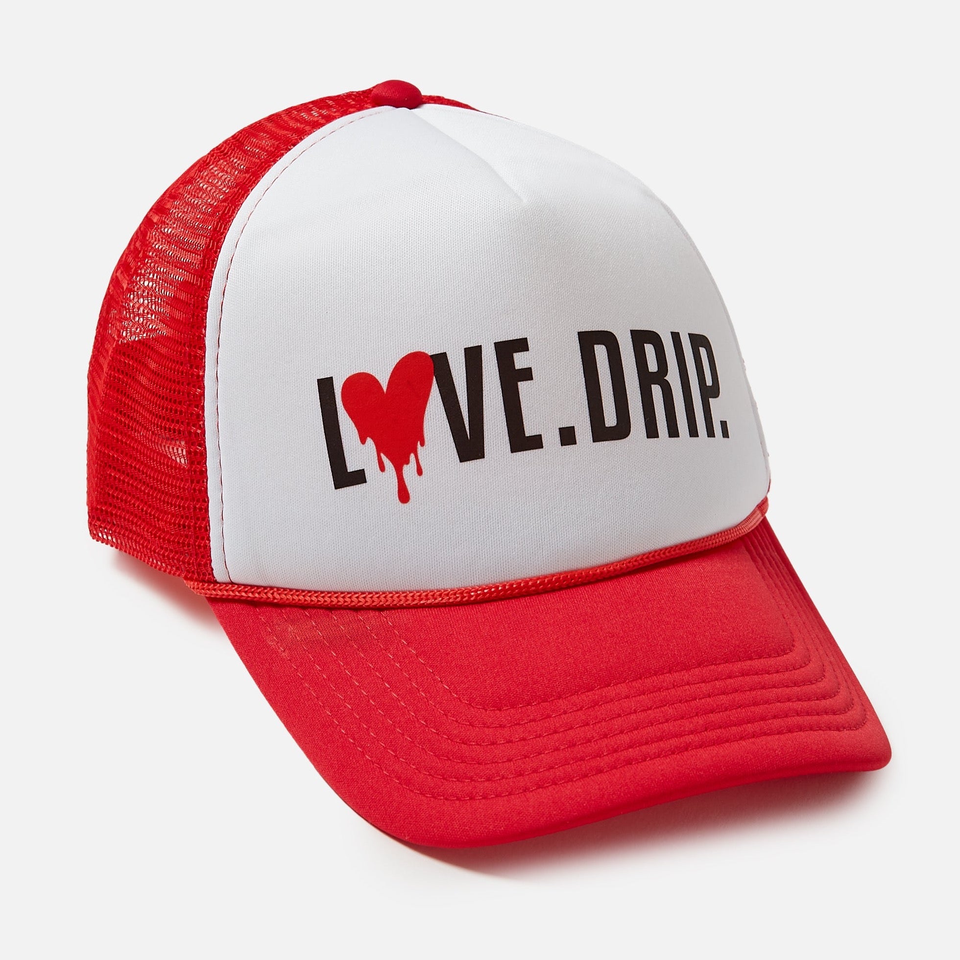 LOVE.DRIP. Trucker Hat Red