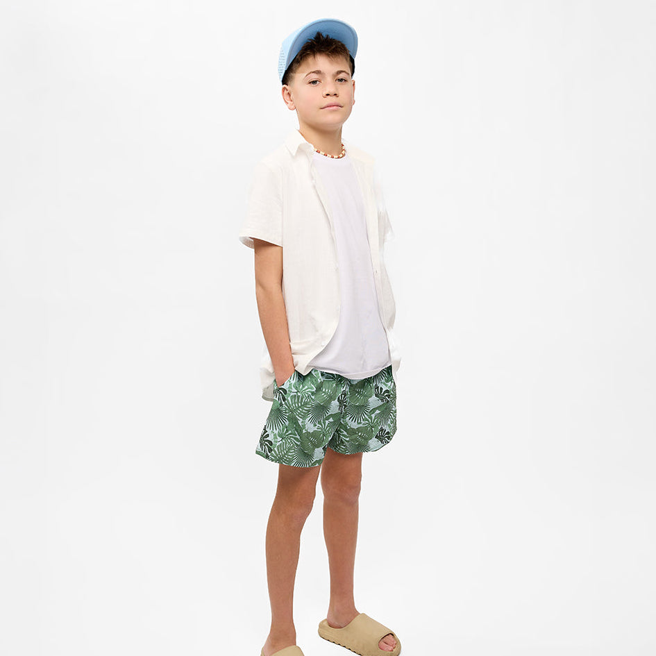 JUNGLE PALMS SWIM TRUNKS