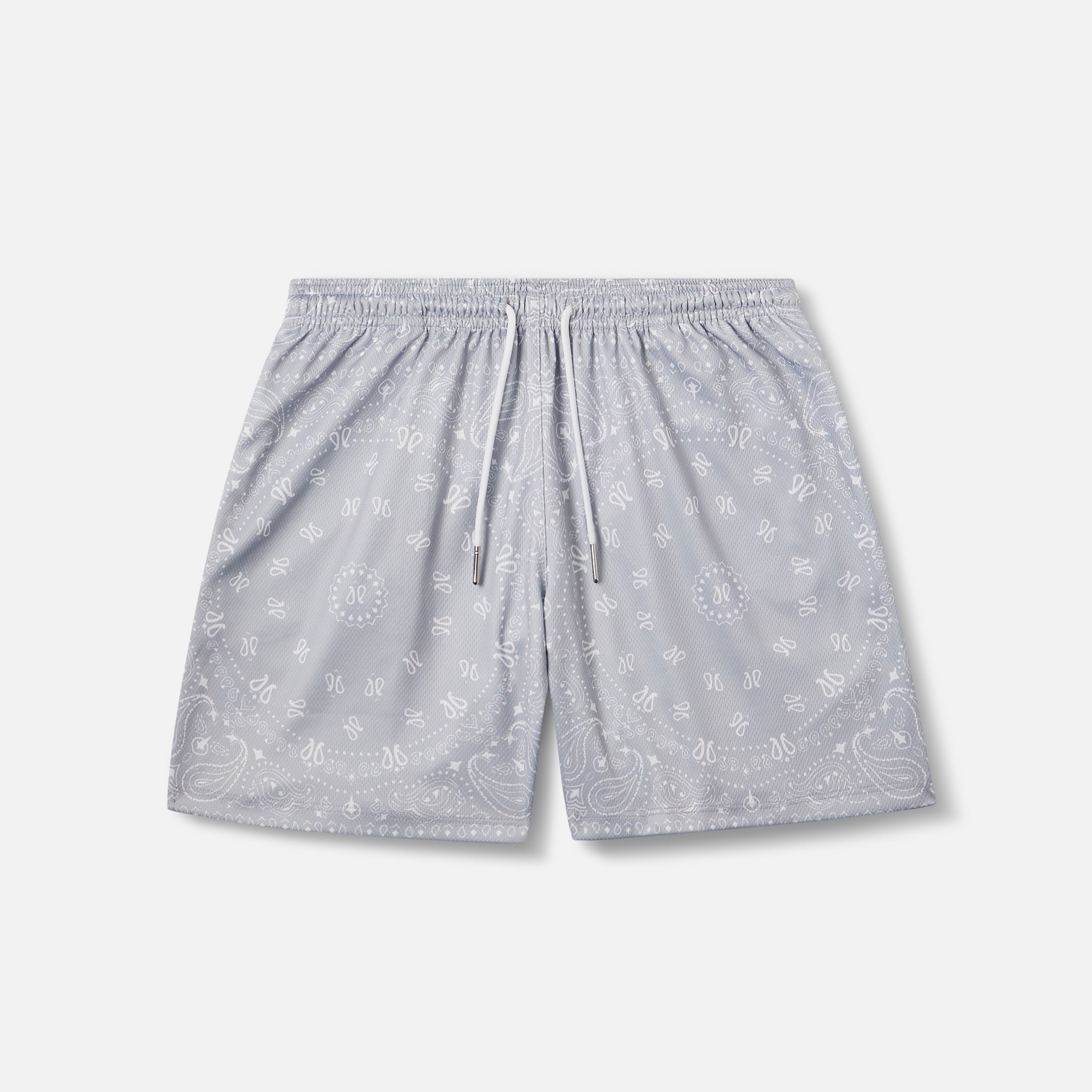 SILVER BANDANA SHORTS
