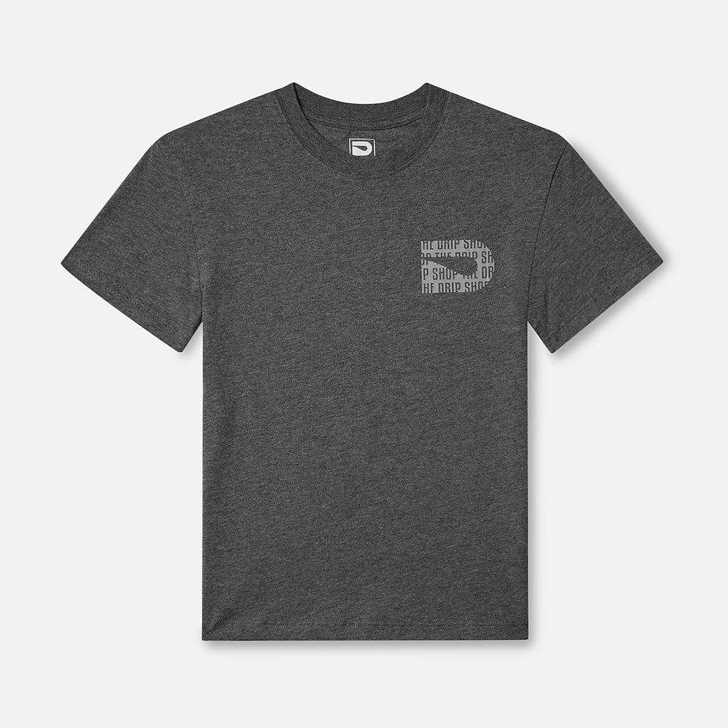 DRIP ICON TEE-CHARCOAL