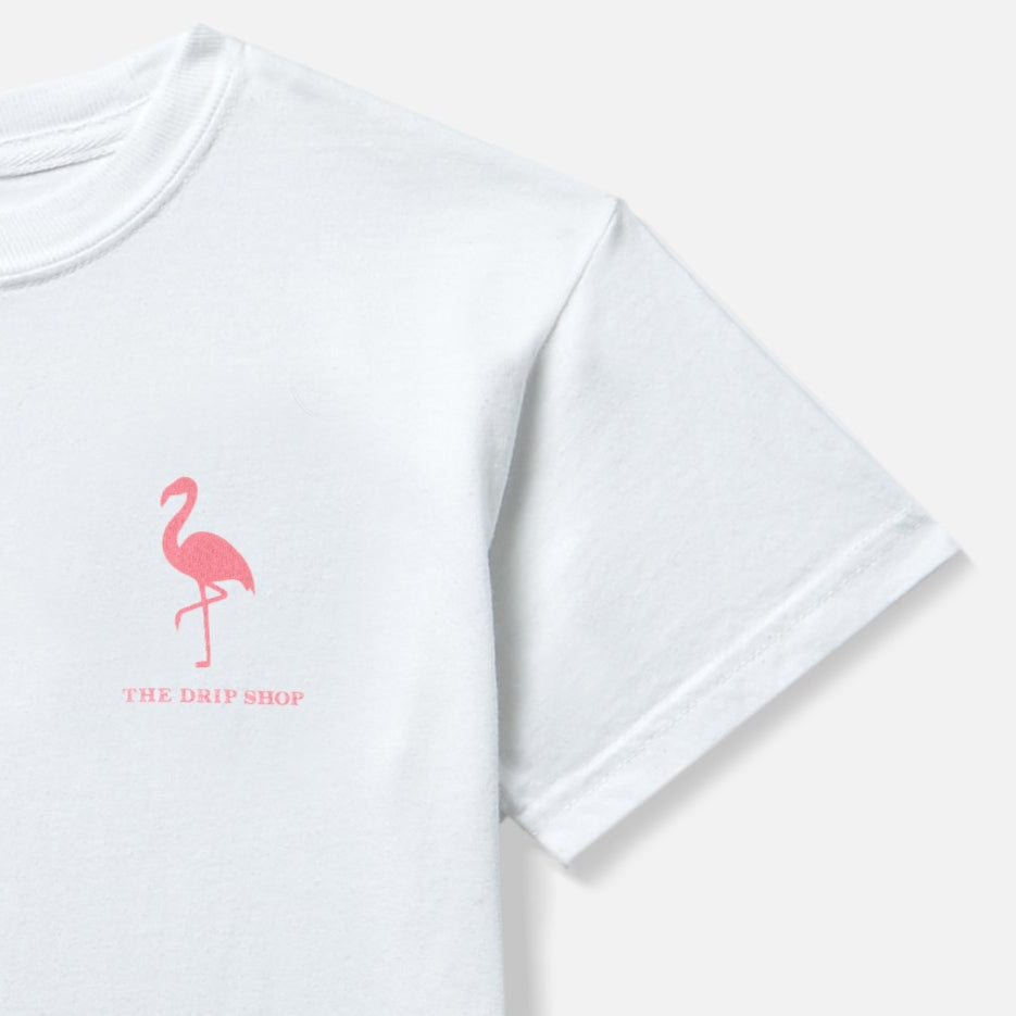 FLAMINGO DRIP TEE