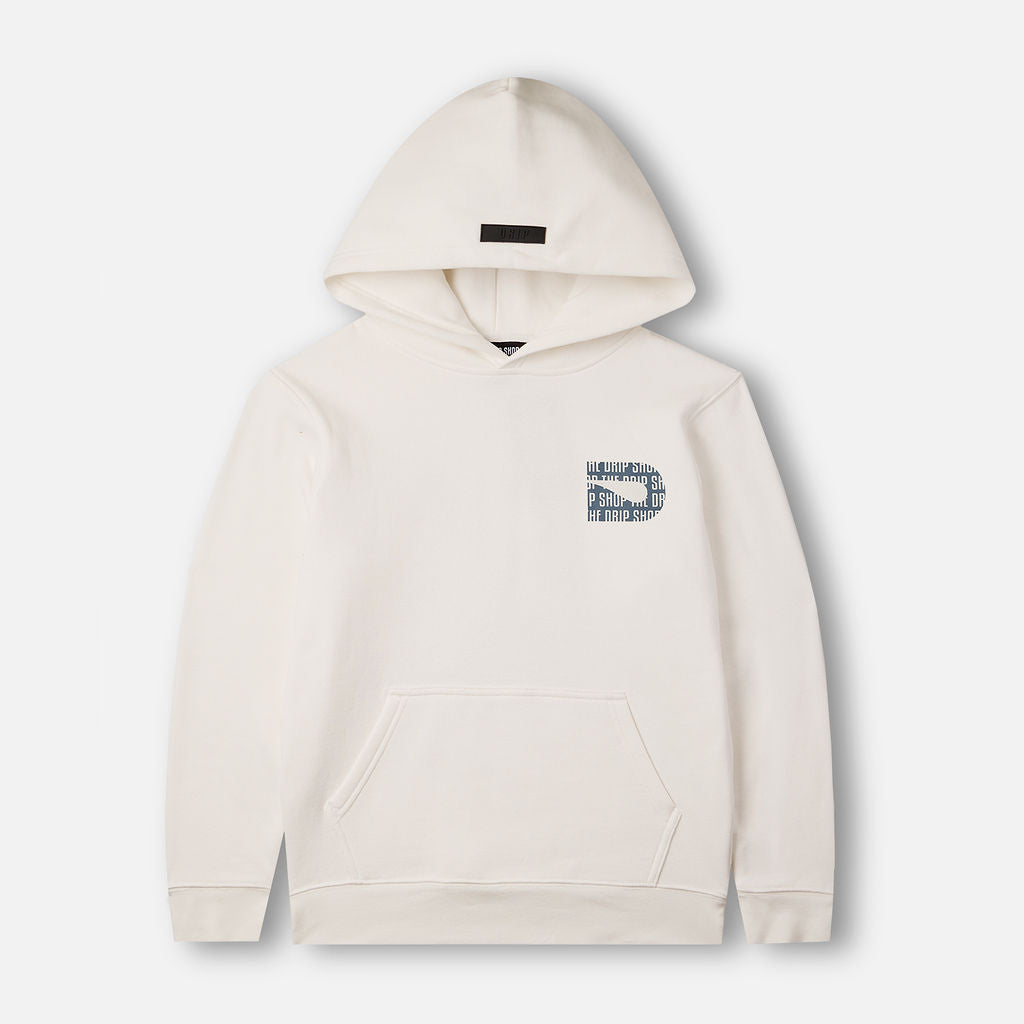 DRIP ICON HOODIE-WHITE