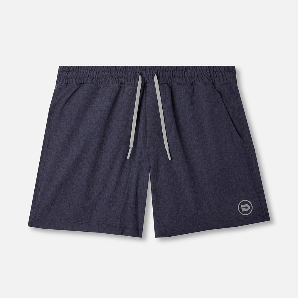DRIP CORE TECH SHORTS - DENIM HEATHER