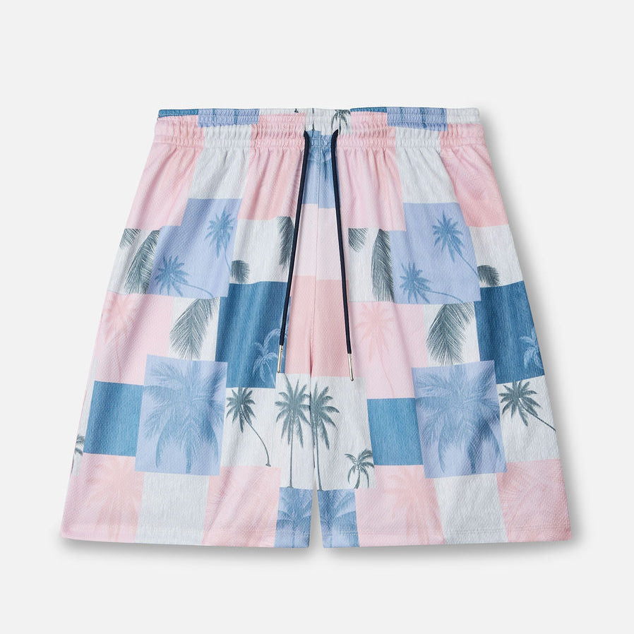 PALM PATCHWORK SHORTS