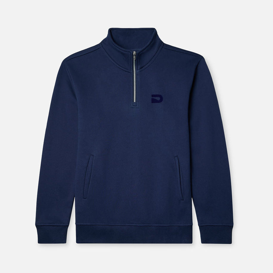VINTAGE QUARTER ZIP SWEATSHIRT-NAVY