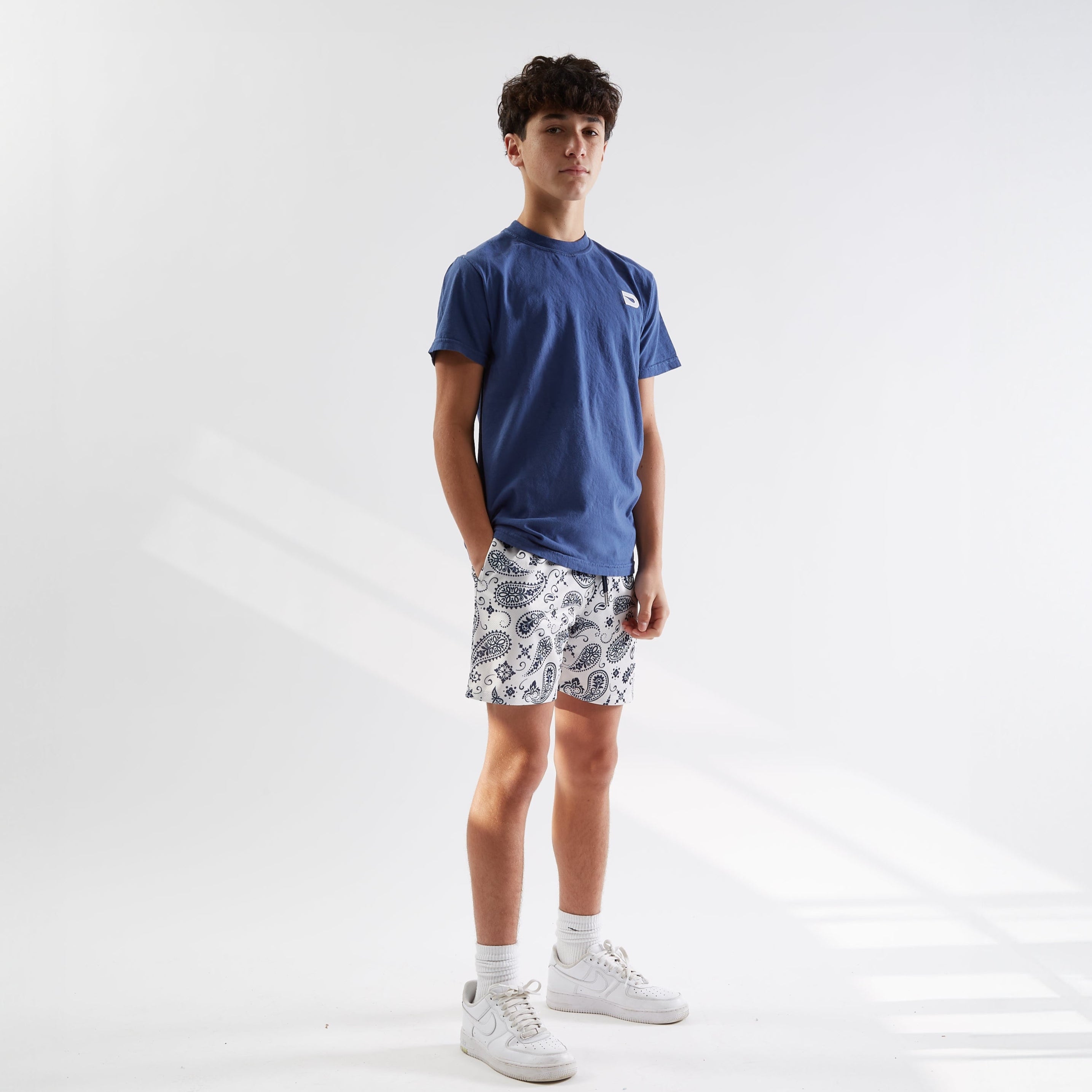 PAISLEY PARADISE- IVORY SHORTS