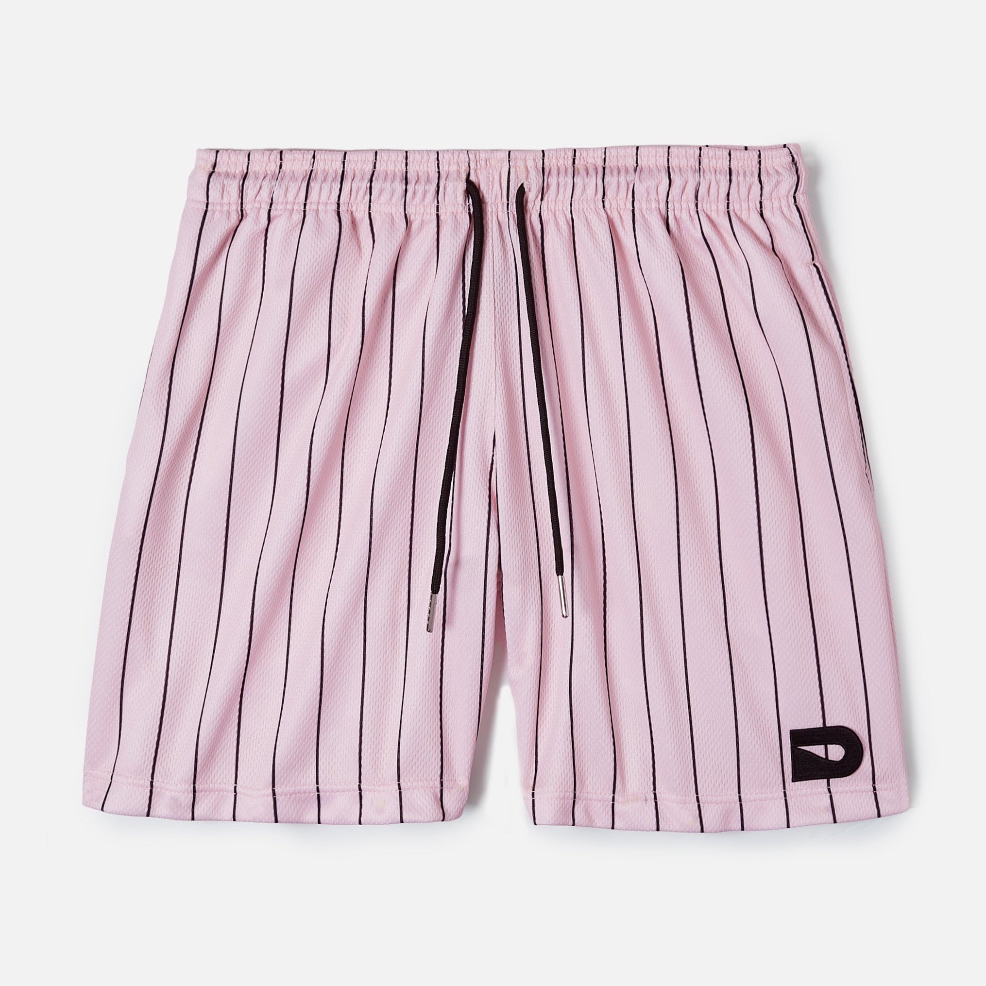PINK PINSTRIPE SHORTS